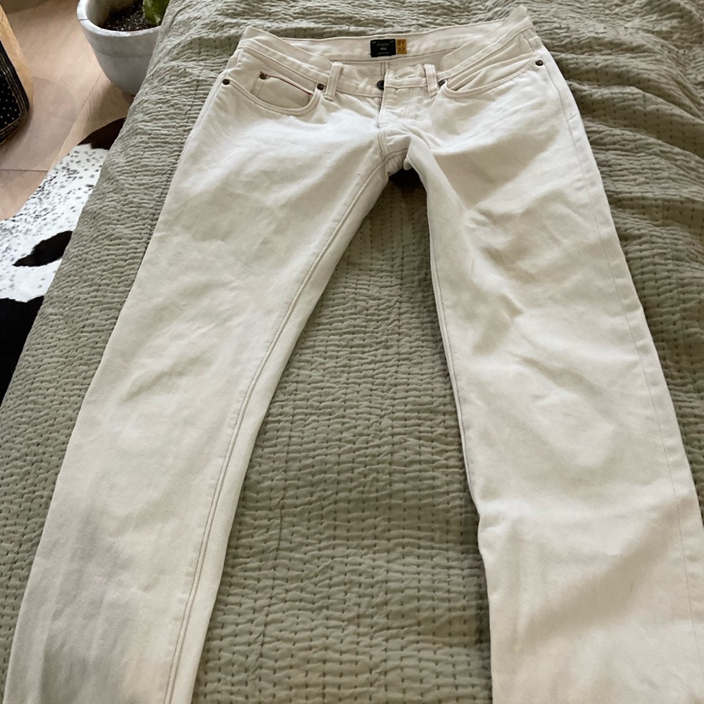 Jcrew 484 jeans, off-white